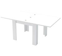 Bonussi Tavolo Allungabile 90x90/180x75 cm Jesi Bianco Lucido e Cemento