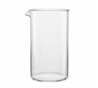 bonVIVO Caraffa in Vetro Borosilicato 1L - Bicchiere di Ricambio per French Press, Caffettiera Francese e Tisaniera - Brocca Trasparente Resistente al Calore, 8 Tazze