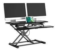 bonVIVO Scrivania Regolabile Altezza Sit Stand per PC e Ufficio | Postazione ergonomica per alternare lavoro seduto e in piedi. Ideale per casa, studio e ufficio.
