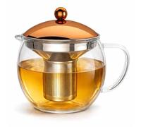 bonVIVO Teiera in Vetro Borosilicato 1,5 L con Infusore