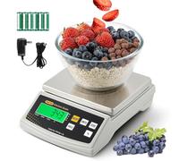 Bonvoisin 2 gr/ 6 kg Bilancia Cucina Digitale - g/oz, Percentuale e Tara | Piattello in Acciaio Inossidabile, Alta Precisione Bilancia Alimentare per Cucinare, Dolci, Candele e Saponi