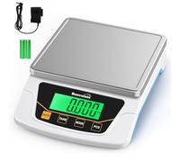 Bonvoisin Balance Précision 6000g/0,1g, 6 Unités, Comptage & Tare | Bilancia Digitale da Laboratorio con Piatto Inox, Doppia Alimentazione & Auto-Spegnimento, per Lab, Gioielli, Educazione