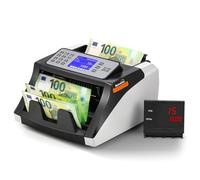 Bonvoisin Conta Banconote, Macchina Conta Soldi che Conta il Valore delle Banconote Ordinate, Rilevazione Contraffazioni UV/MG/IR, Contatore di Denaro, 1000 Pezzi/Min (Importi misti non conteggiabili)