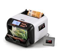 Bonvoisin Conta Banconote Professionale, Conteggio del Valore per Banconote Miste in EUR, Macchina Conta Soldi con Rivelazione di Falsi UV/MG/IR, 900 Pezzi/Min, Contabanconote con Display Esterno