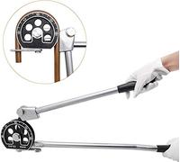 Bonvoisin - Curvatubi manuale da 0 a 180°, con gancio fisso e scala curva trasparente per piegare tubi in rame/ferro/acciaio/alluminio (16 mm)
