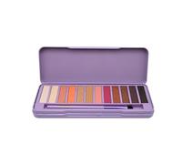 bonvoyage Essentials Hollywood Dreams, Palette Ombretti con Pennello, Include 12 Tonalità di Ombretti Glitter e Opache Ispirate dalle Dive di Hollywood, Formula Cremosa e Miscelabile