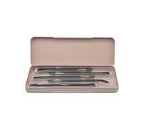 bonvoyage Essentials, Set Pennelli Occhi Make Up 5 Pezzi, Include Pennello per Ombretti, Sopracciglia e Eyeliner, Setole Morbide per una Facile Applicazione del Trucco, Makeup is My Art