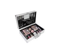 bonvoyage, Set di Make up Bon Voyage, Kit Makeup di 43-Pezzi con Specchio, Include Rossetti, Ombretti, Blush, Smalti Unghie e Molto Altro, Valigetta in Metallo Portatile e alla Moda