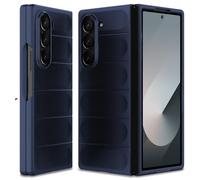 BonYonka Cover per Samsung Galaxy Z Fold 6, Custodia Rigida in PC Ultra Sottile e Antiurto, Custodia Antigraffio con Protezione della Fotocamera per Samsung Galaxy Z Fold 6, Blu