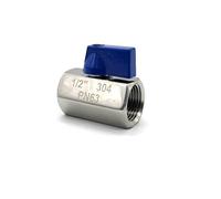 BONZEA Rubinetto in acciaio inox mini valvola a sfera 1/8 1/4 3/8 1/2 3/4 filettatura 1" SS304 ferramenta birraio (colore: 3/4", dimensioni: da maschio a femmina)