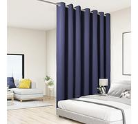 BONZER Tenda divisoria da parete, per la totale privacy, isolata termicamente, tende oscuranti per finestra scorrevole, 213 x 274 cm (lunghezza x larghezza), 1 pannello, blu navy