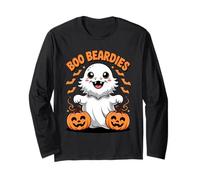 Boo Beardies Funny Bearded Dragons Ghost Costumes Halloween Maglia a Manica