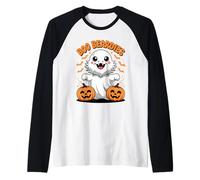 Boo Beardies Funny Bearded Dragons Ghost Costumes Halloween Maglia con Maniche Raglan