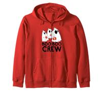 Boo Boo Crew Fantasma Infermiere Meme Divertente Infermiera Halloween Felpa con Cappuccio