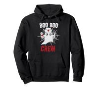 Boo Boo Crew Ghost Nurse Funny Halloween Costume Felpa con Cappuccio