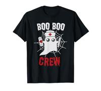 Boo Boo Crew Ghost Nurse Funny Halloween Costume Maglietta