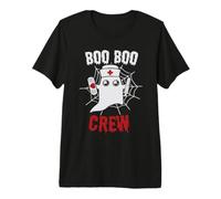 Boo Boo Crew Ghost Nurse Funny Halloween Costume Maglietta Premium