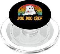 Boo Boo Crew Ghost Nurse Retro Divertente Halloween Costume Donna PopSockets PopGrip per MagSafe