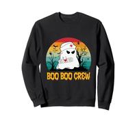 Boo Boo Crew Nurse Funny Halloween Infermiera Camicie da Donna Felpa