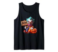 Boo Creepy Clown Zucca Halloween Canotta