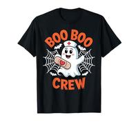 Boo Crew Funny Nurse Ghost Halloween Medical Staff Maglietta