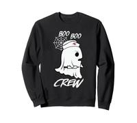 Boo Crew Ghost Nurse Funny Halloween Costume Felpa