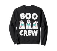 Boo Crew Ghost Nurse Funny Halloween Costume Felpa