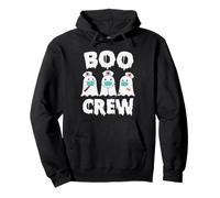 Boo Crew Ghost Nurse Funny Halloween Costume Felpa con Cappuccio