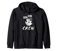 Boo Crew Ghost Nurse Funny Halloween Costume Felpa con Cappuccio