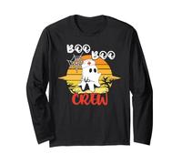 Boo Crew Ghost Nurse Funny Halloween Costume Maglia a Manica