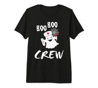 Boo Crew Ghost Nurse Funny Halloween Costume Maglietta Premium
