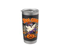 Boo Crew Ghost Skateboard Pumpkin Halloween Fun Bicchiere termico in acciaio inox doppia parete