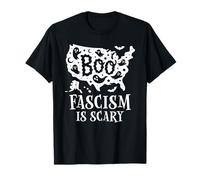 Boo Fascism Boo Sheet Resist No King America Halloween Ghost Maglietta