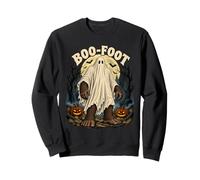 Boo Foot Funny Halloween Bigfoot Ghost Sasquatch Spooky Felpa