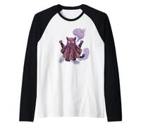 Boo Gatto Halloween Fantasmi Carini Spooky Maglia con Maniche Raglan