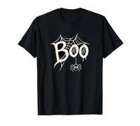 Boo Ghost Divertente Halloween Ragnatela Pipistrelli Scheletro Trattare Maglietta