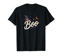 Boo Ghost Funny Halloween Ragnatela Pipistrelli Scheletro retrò Maglietta