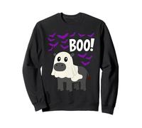 Boo Ghost Ippopotamo Halloween Divertente Zoo Animale Fauna Selvatica Spettrale Felpa