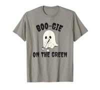Boo-Gie On The Green Funny Pun Simpatico Fantasma Golf Design Maglietta