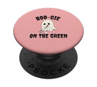 Boo-Gie On The Green Funny Pun Simpatico Fantasma Golf Design PopSockets PopGrip Adesivo