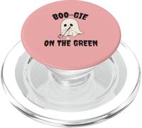 Boo-Gie On The Green Funny Pun Simpatico Fantasma Golf Design PopSockets PopGrip per MagSafe