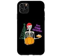 Boo Gobble HoHoHo Divertente Mashup Scheletro CiaoGrazieMas Custodia per iPhone 11 Pro Max