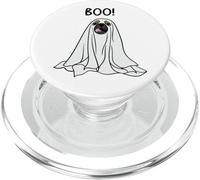 BOO Halloween Carlino in costume fantasma cane Halloween design PopSockets PopGrip per MagSafe
