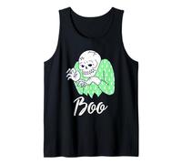 Boo Halloween Funny Scary Skeleton Trick Or Treater Canotta