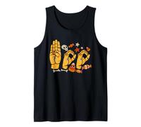 Boo Hands American Sign Language Pride ASL Halloween Witch Canotta