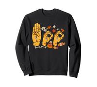 Boo Hands American Sign Language Pride ASL Halloween Witch Felpa