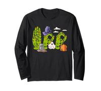 Boo Hands American Sign Language Pride ASL Halloween Witch Maglia a Manica