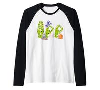 Boo Hands American Sign Language Pride ASL Halloween Witch Maglia con Maniche Raglan