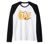 Boo Hands American Sign Language Pride ASL Halloween Witch Maglia con Maniche Raglan