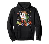 Boo Haw Cowboy Ghost Camicia Western Halloween Cute Cactus Felpa con Cappuccio